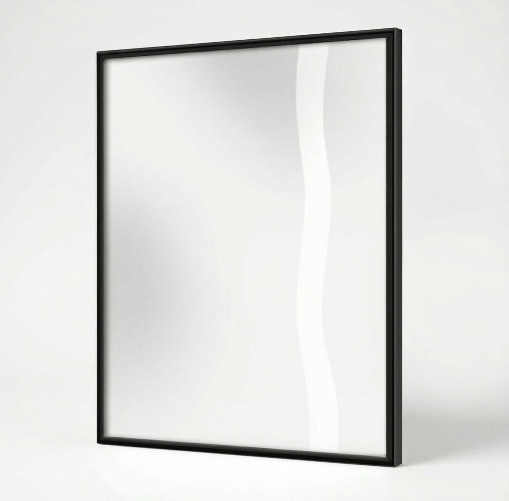 Ausome Love Studio framed poster featuring a sleek black gallery frame with high-clarity protective plexiglass glazing to preserve your custom wall art.